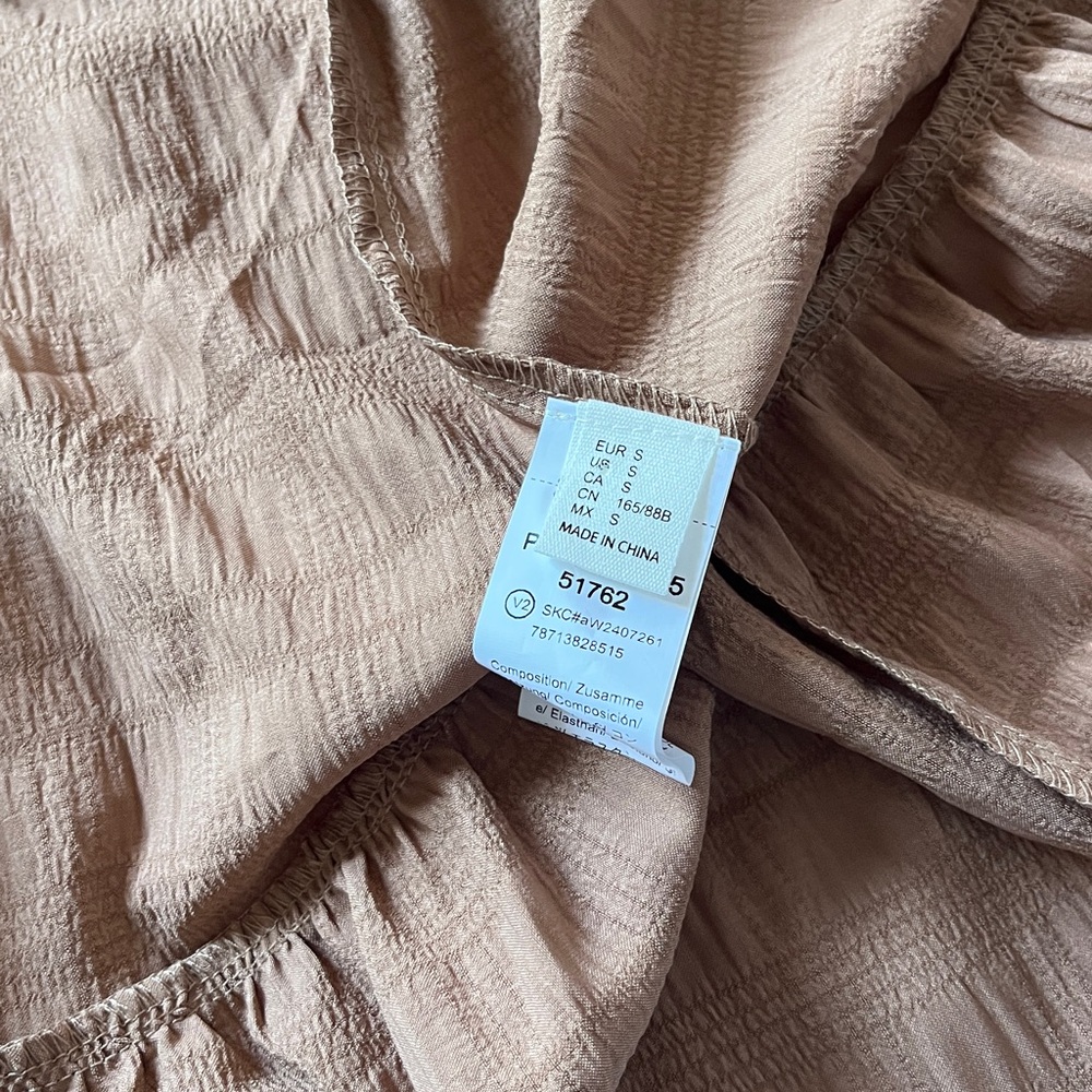 Brown Ruffle Hem Dress - Picture 3 of 3